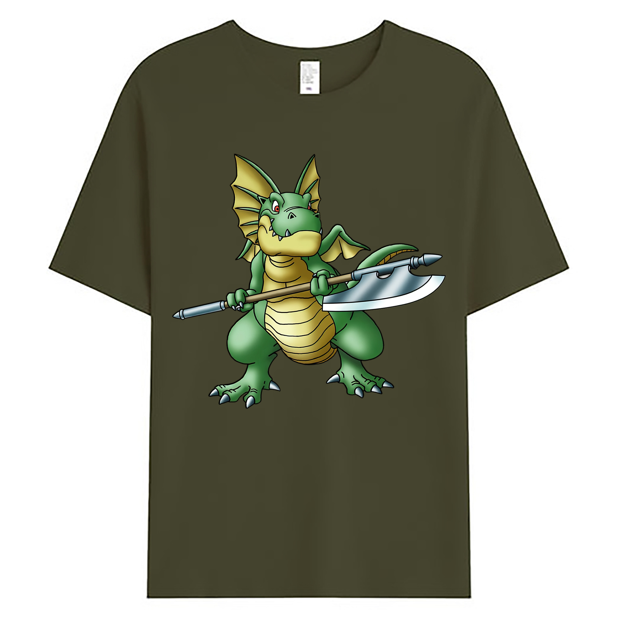 （画像用） ドラゴンクエスト Doragon Kuesuto Dragon Quest 綿100％ メンズ半袖Tシャツ｜肌触りやわらか＆通気性